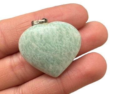 COLGANTE CORAZÓN AMAZONITA