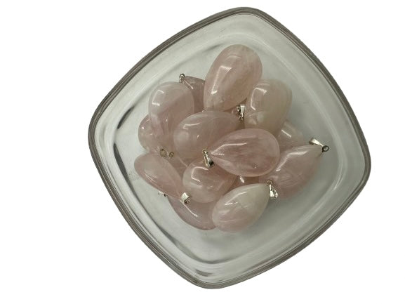 COLGANTE GOTA CUARZO ROSA