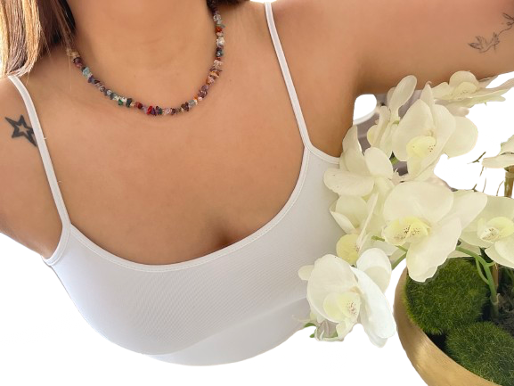 COLLAR DE CHIP CUARZOS VARIOS