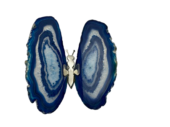 MARIPOSA ÁGATA AZUL