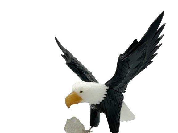 ÁGUILA DECORATIVA EN MINERAL NATURAL