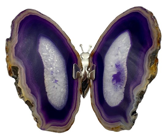 MARIPOSA DE ÁGATA MORADA