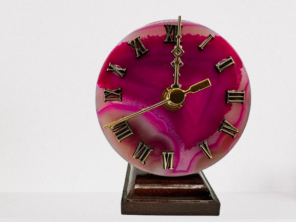 RELOJ DE ÁGATA ROSA