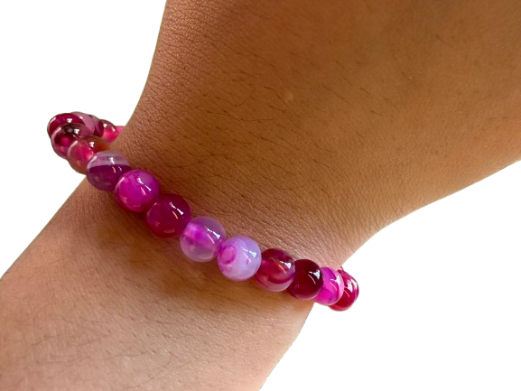 PULSERA ÁGATA ROSA