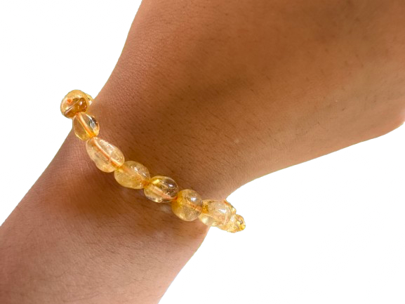 PULSERA NO UNIFORME CUARZO CITRINO