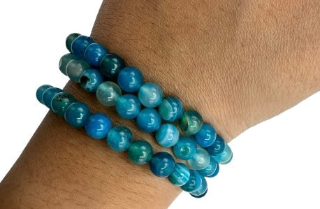 PULSERA ÁGATA AZUL