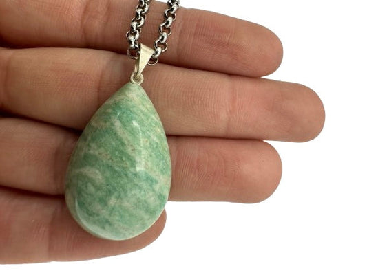COLGANTE GOTA AMAZONITA