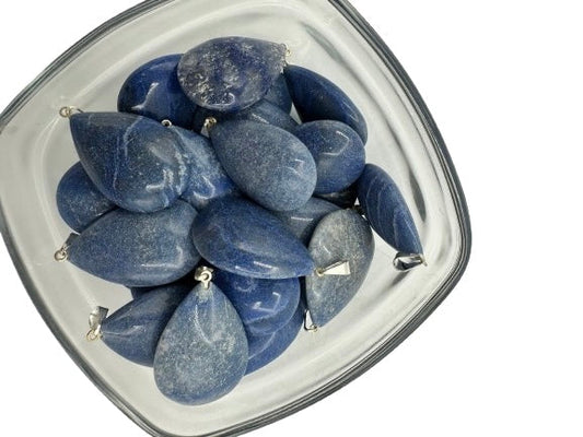 COLGANTE GOTA CUARZO AZUL