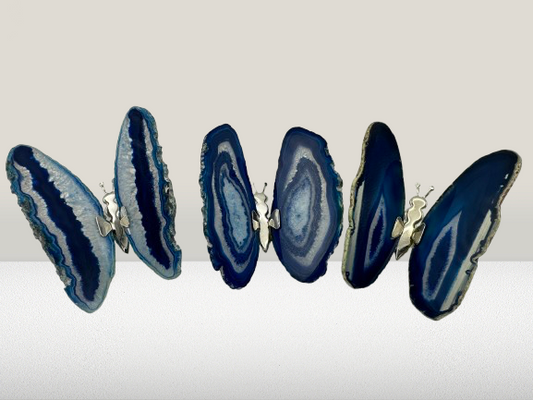 MARIPOSA ÁGATA AZUL