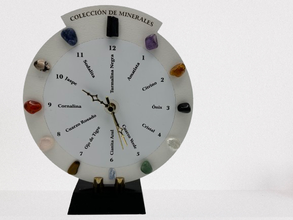 RELOJ COLECCIÓN DE MINERALES