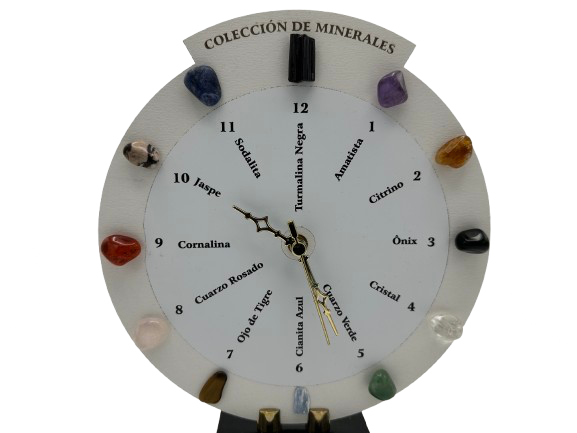 RELOJ COLECCIÓN DE MINERALES