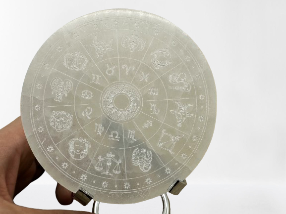PLACA SIGNOS ZODIACALES SELENITA