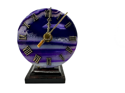 RELOJ DE ÁGATA MORADA