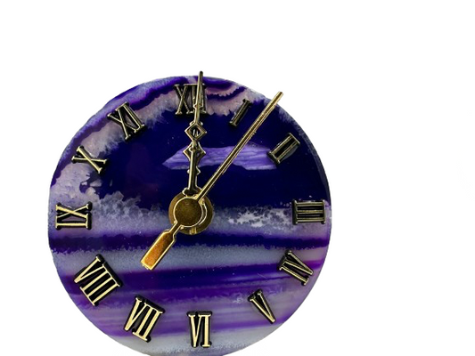 RELOJ DE ÁGATA MORADA