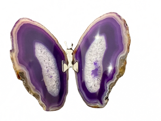 MARIPOSA DE ÁGATA MORADA