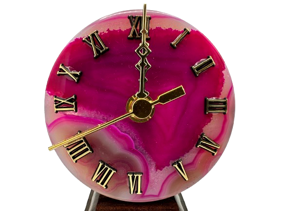 RELOJ DE ÁGATA ROSA